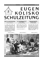 EUGEN KOLISKO SCHULZEITUNG