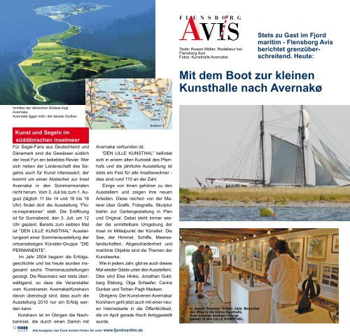 Neu: „Anna und Meehr“ in Langballigau ... - Fjord maritim