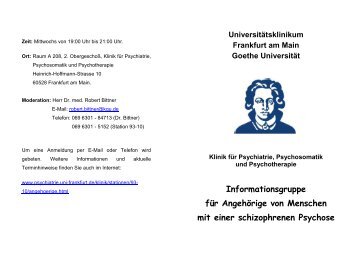 Klinikum der Johann Wolfgang - Klinik fÃ¼r Psychiatrie ...