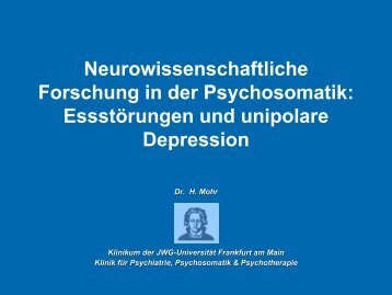 EssstÃ¶rung und KÃ¶rperbild - Klinik fÃ¼r Psychiatrie, Psychosomatik ...