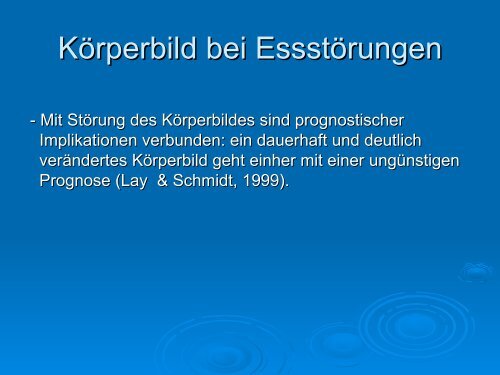 EssstÃ¶rung und KÃ¶rperbild - Klinik fÃ¼r Psychiatrie, Psychosomatik ...