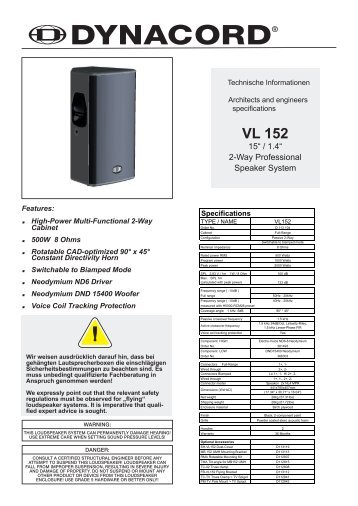 Datenblatt (1.89MB) - Dynacord