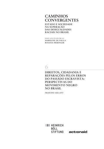 Direitos, cidadania e reparaÃ§Ãµes pelos erros do passado escravista