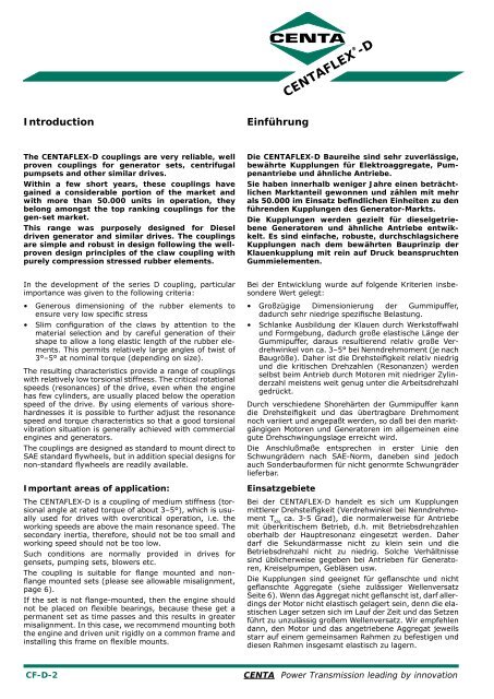 CENTAFLEXÂ®-D - HAINZL Industriesysteme GmbH