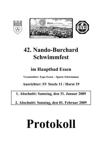 42. Nando-Burchard Schwimmfest - Schwimmverein Horst 1919 e.V.