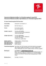 Hessische Meisterschaften im Orientierungslauf Lang 2012 ...