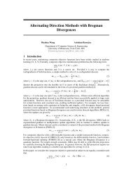 Alternating Direction Methods with Bregman Divergences