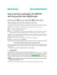 How to format a submission for DMTCS with the journal's own ... - liafa