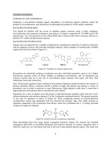 Squaraine Handout - URI Department of Chemistry