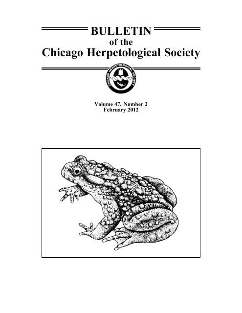 February - Chicago Herpetological Society