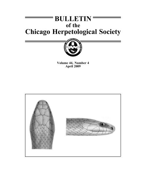 April - Chicago Herpetological Society