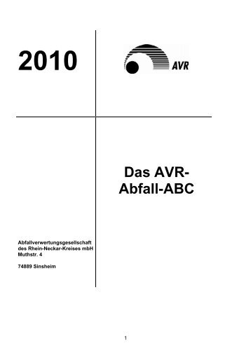 Abfall-ABC - AVR