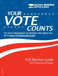 FCX Election Guide 2010 Arizona Primary - BIPAC