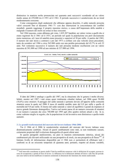 Il futuro demografico dell'Italia - Dipartimento di Economia politica