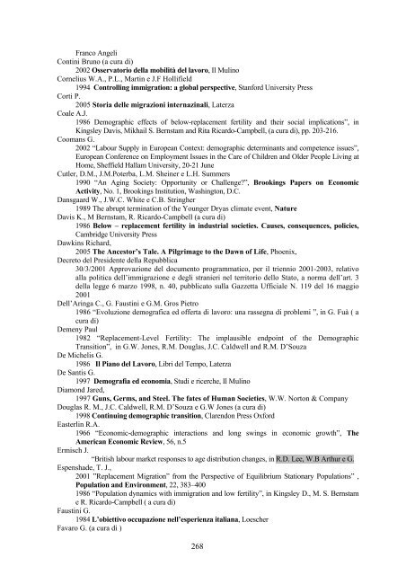 Il futuro demografico dell'Italia - Dipartimento di Economia politica