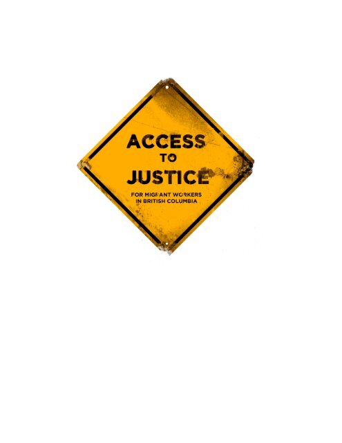 Access to Justice for Migrant Workers in BC - West Coast Domestic ...