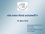 «Ist mein Kind schulreif?» - Friedrich-Schelling-Schule Besigheim