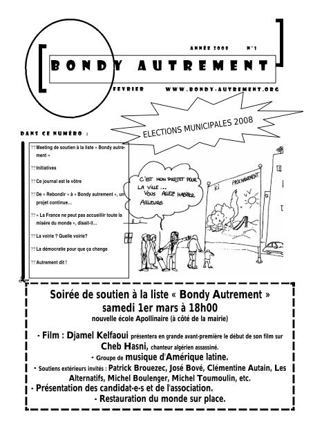 JOURNAL BONDY AUTREMENT