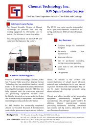 Chemat Technology Inc. KW Spin Coater Series - NDN