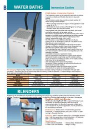 B WATER BATHS BLENDERS - NDN