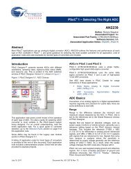 PSoCÂ® 1 - Selecting the Right ADC â AN2239