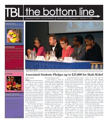 VIEW PDF VERSION OF ISSUE SIX - The Bottom Line UCSB