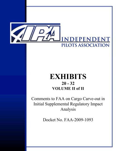Exhibits Vol 2 - Independent Pilots Association