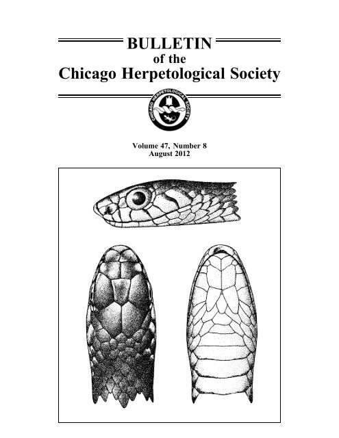 August - Chicago Herpetological Society