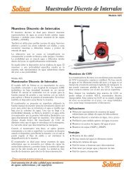 Modelo 425 Muestreador Discreto de Intervalos - Solinst.com