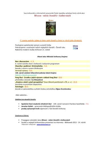 Dokument v PDF - MÄstskÃ¡ knihovna Znojmo