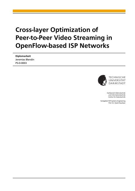 Cross-layer Optimization of Peer-to-Peer Video Streaming in ...