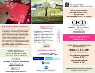 Conference Brochure - Society for the Arts in Dementia Care