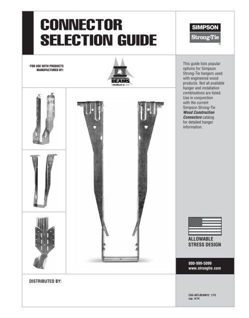 Simpson Strong Tie HGUS5.50/14 Double Shear Hangers for Plated