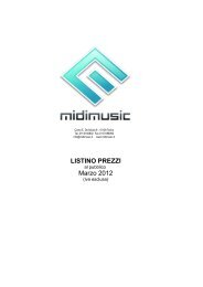 listino prezzi - Midi Music Srl