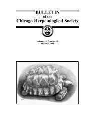 October - Chicago Herpetological Society