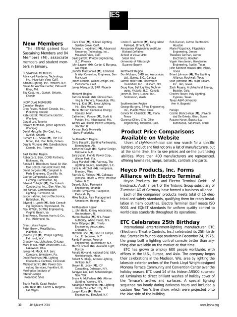 contents - Illuminating Engineering Society