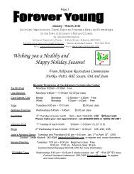 Atkinson Senior Citizen's Program July ... - Town Of Atkinson