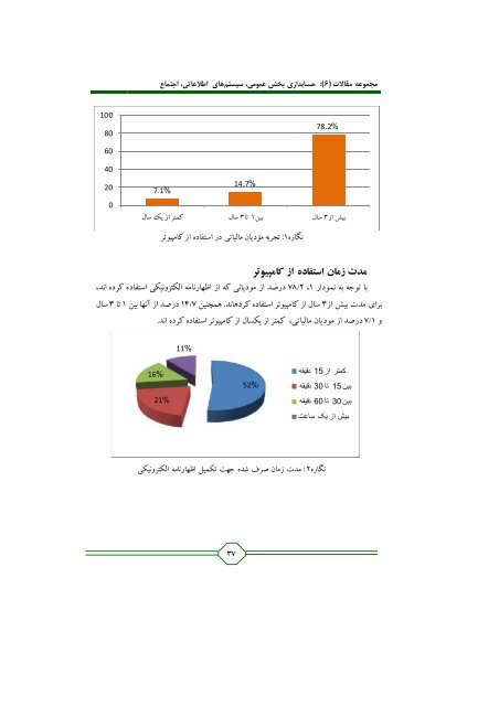 Ø­Ø³Ø§Ø¨Ø¯Ø§Ø±Û Ø¨Ø®Ø´ Ø¹ÙÙÙÛØ Ø³ÛØ³ØªÙ ÙØ§Û Ø§Ø·ÙØ§Ø¹Ø§ØªÛØ ØªØ§Ø±ÛØ® - Ø¯Ø§ÙØ´Ú¯Ø§Ù Ø§ÙØ²ÙØ±Ø§