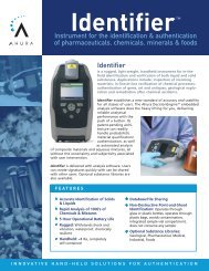 Instrument for the identification & authentication of pharmaceuticals ...