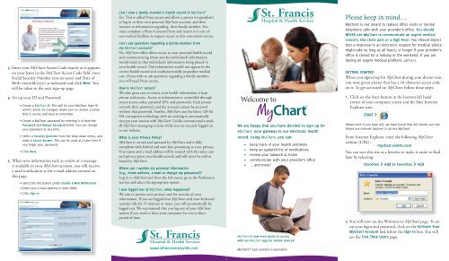 Saint Francis My Chart Sign Up