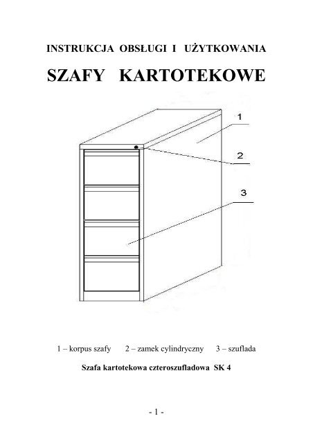 Szafa kartotekowa - KAMET