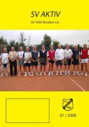 Ausgabe 1/2008 - Freizeitsport - SV Rosellen