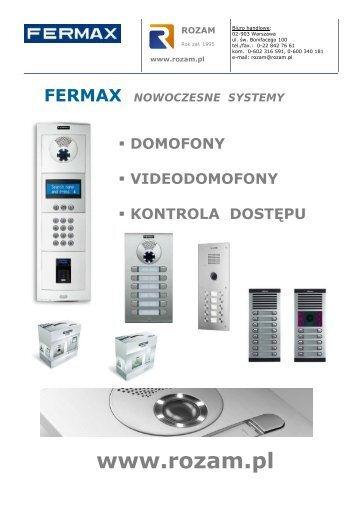 FERMAX Katalog - SKAYLINE PL 2011 - Rozam
