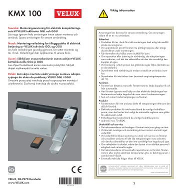 KMX 100 - Velux AS