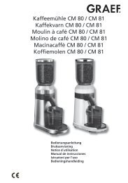 Kaffeemühle CM 80 / CM 81 Kaffekvarn CM 80 / CM 81 Moulin à ...