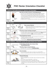 PWC Renter Orientation Checklist