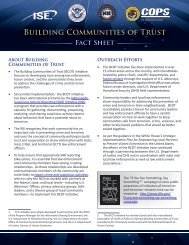 Building Communities of Trust Fact Sheet - The Nationwide SAR ...