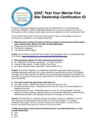 QUIZ: Test Your Marine Five Star Dealership Certification IQ - Nmma