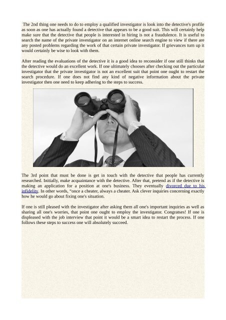 Steps to Comply with to Efficiently Locate a Private investigator