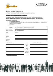 FORMULAIRE D'INSCRIPTION ETUDIANT - EBAF